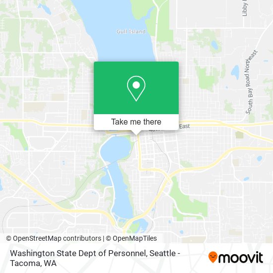 Washington State Dept of Personnel map