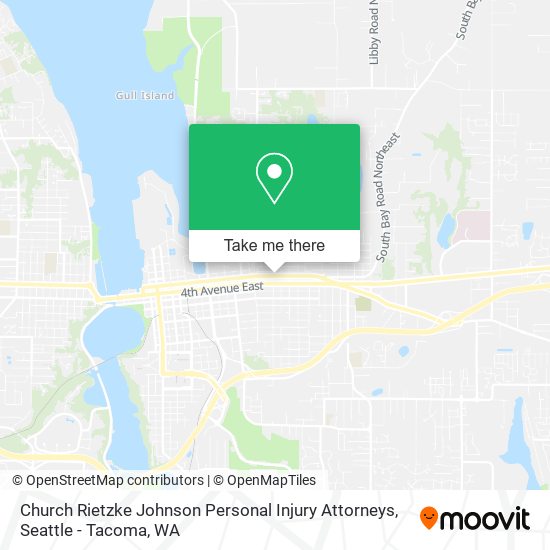 Church Rietzke Johnson Personal Injury Attorneys map