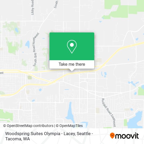 Woodspring Suites Olympia - Lacey map