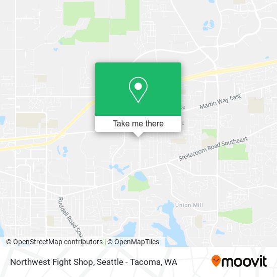 Northwest Fight Shop map