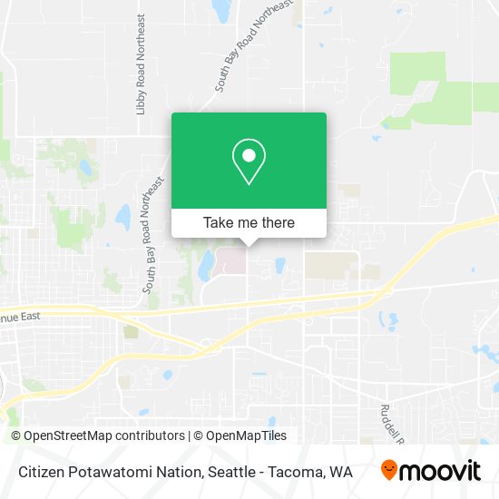 Citizen Potawatomi Nation map