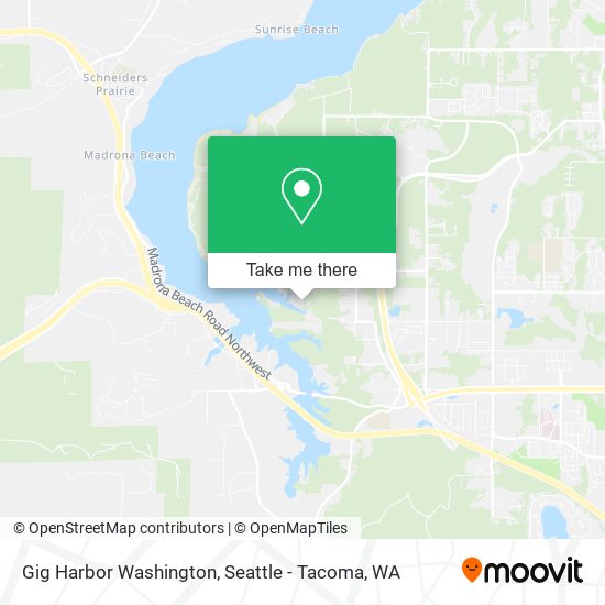 Mapa de Gig Harbor Washington