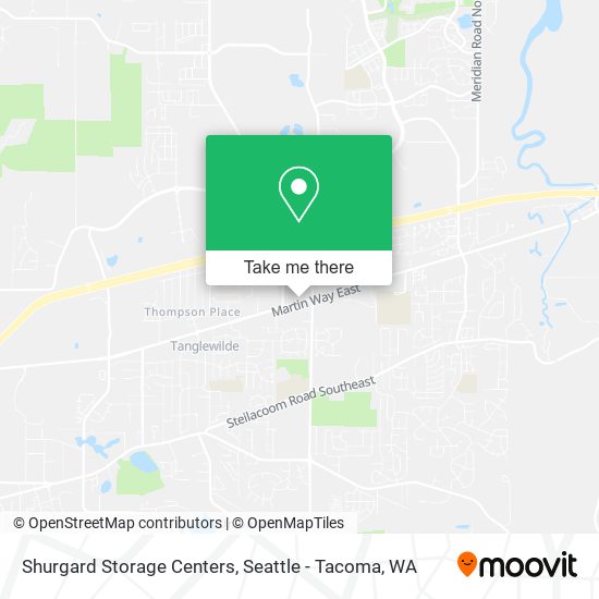 Shurgard Storage Centers map