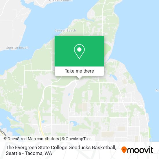 The Evergreen State College Geoducks Basketball map