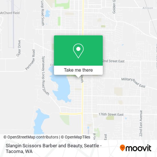 Slangin Scissors Barber and Beauty map