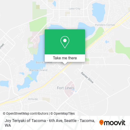 Mapa de Joy Teriyaki of Tacoma - 6th Ave