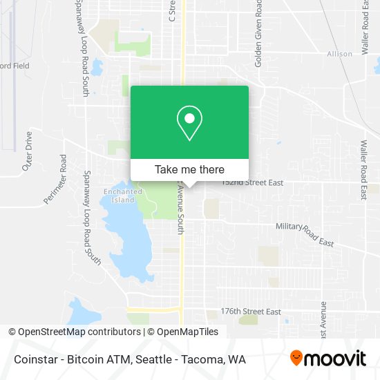 Mapa de Coinstar - Bitcoin ATM