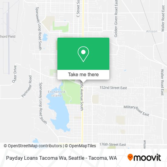 Mapa de Payday Loans Tacoma Wa