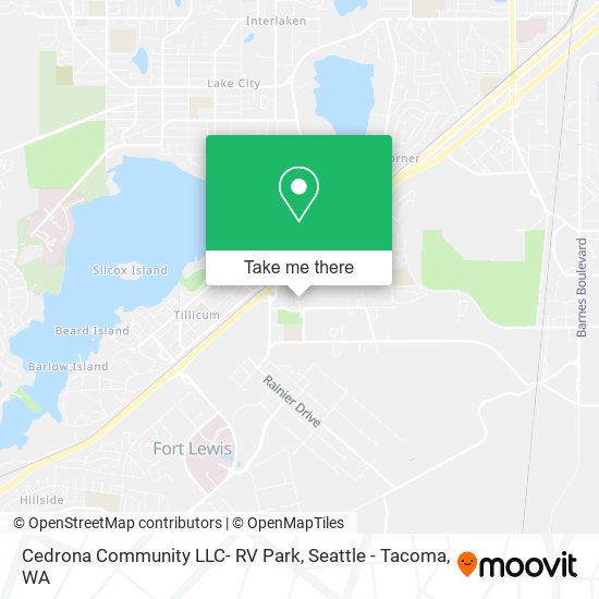 Mapa de Cedrona Community LLC- RV Park