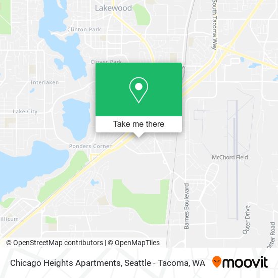 Mapa de Chicago Heights Apartments