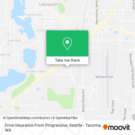 Mapa de Drive Insurance From Progressive