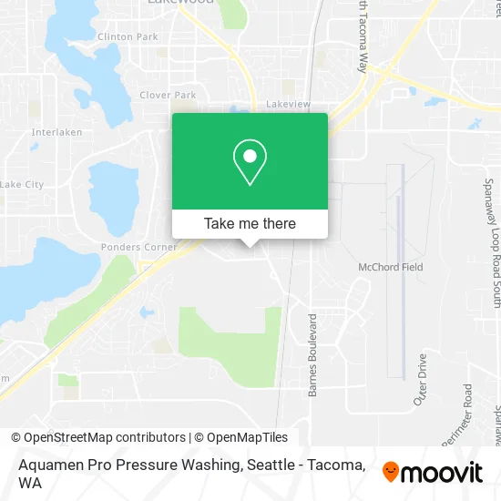 Mapa de Aquamen Pro Pressure Washing