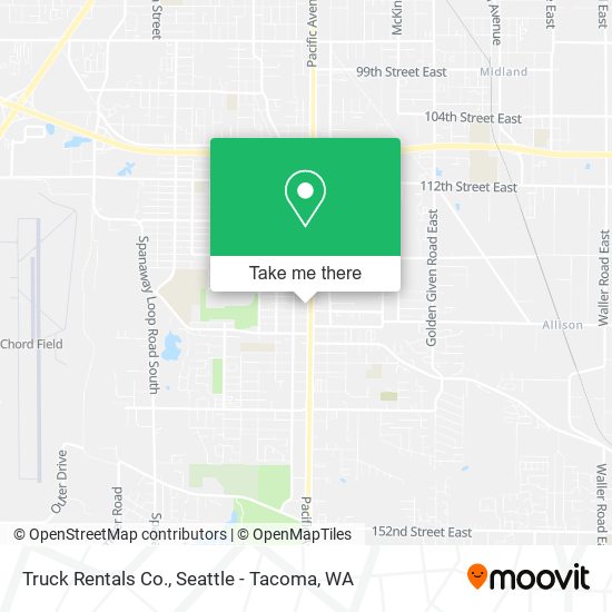 Mapa de Truck Rentals Co.