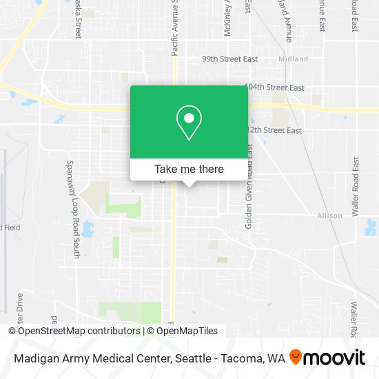 Madigan Army Medical Center map