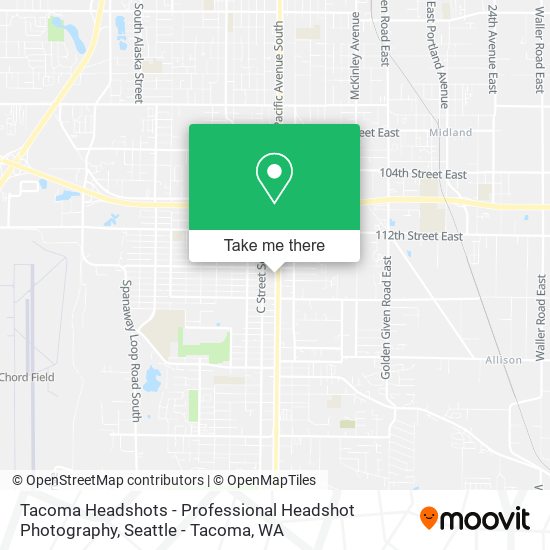 Mapa de Tacoma Headshots - Professional Headshot Photography