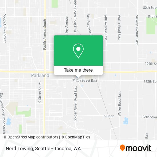 Nerd Towing map