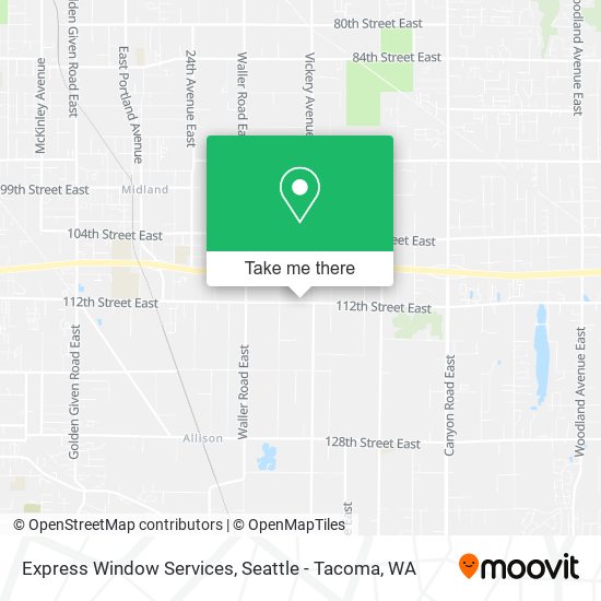 Mapa de Express Window Services