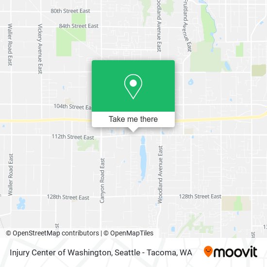 Injury Center of Washington map