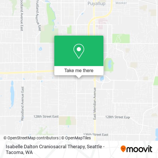 Isabelle Dalton Craniosacral Therapy map