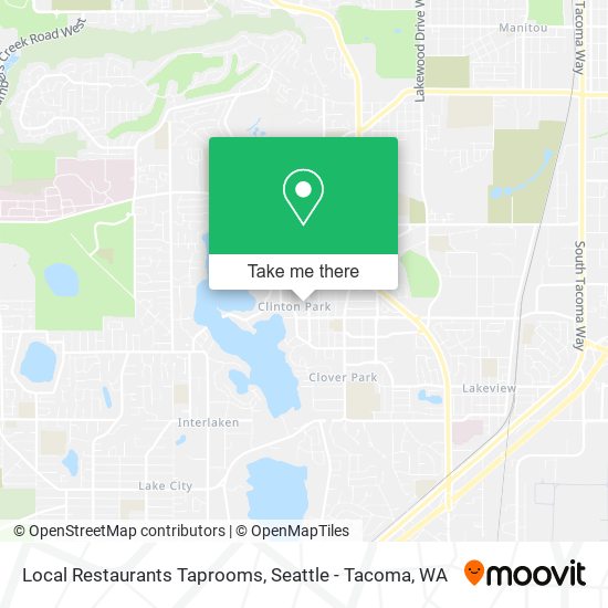 Mapa de Local Restaurants Taprooms