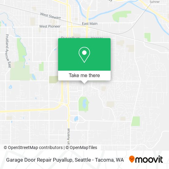 Garage Door Repair Puyallup map