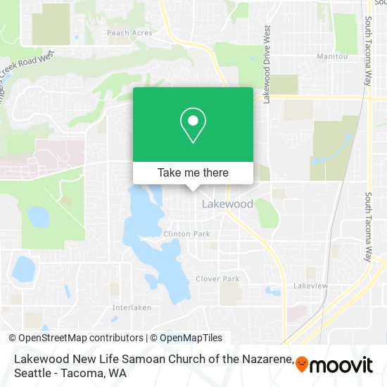 Lakewood New Life Samoan Church of the Nazarene map