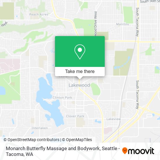 Mapa de Monarch Butterfly Massage and Bodywork