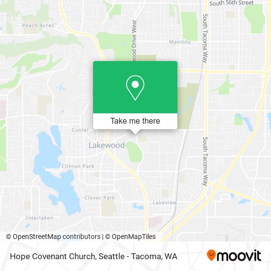 Hope Covenant Church map
