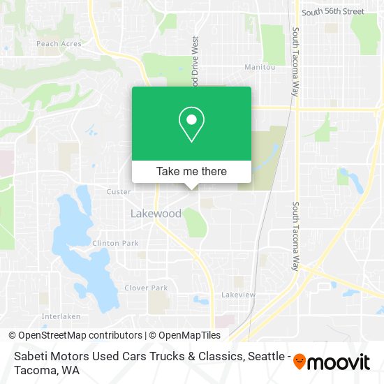 Sabeti Motors Used Cars Trucks & Classics map