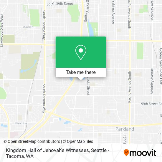 Kingdom Hall of Jehovah's Witnesses map