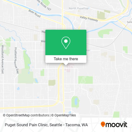 Puget Sound Pain Clinic map