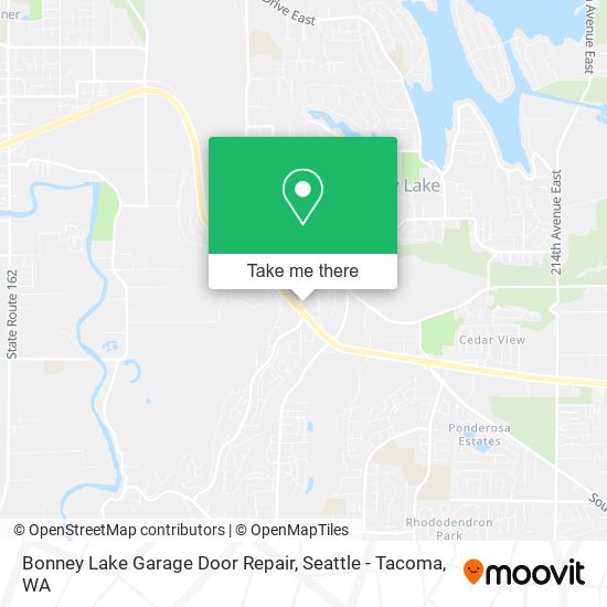 Bonney Lake Garage Door Repair map