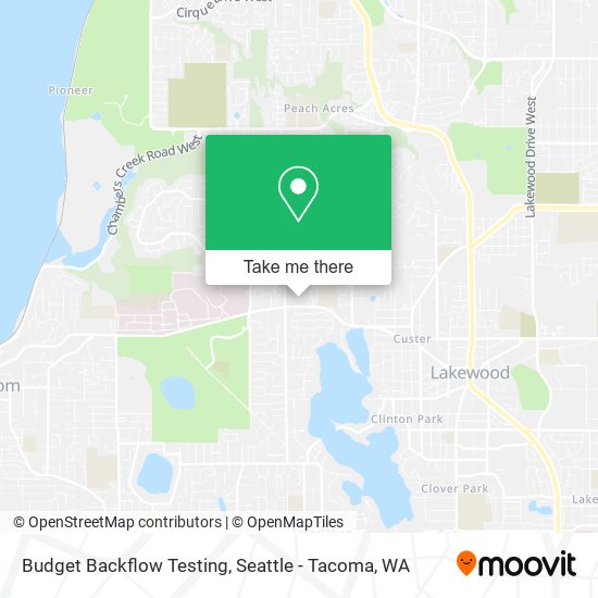 Budget Backflow Testing map