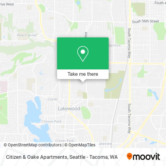 Mapa de Citizen & Oake Apartments