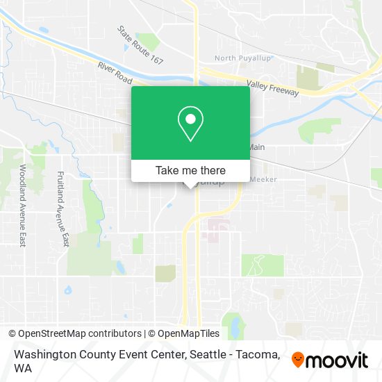 Washington County Event Center map