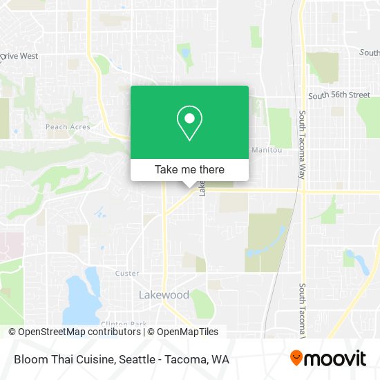 Mapa de Bloom Thai Cuisine