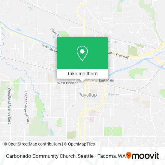 Carbonado Community Church map