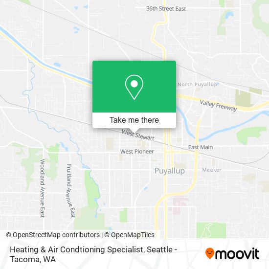 Heating & Air Condtioning Specialist map
