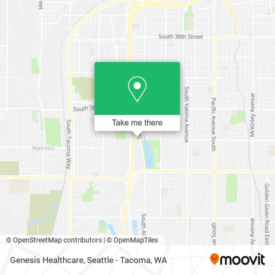 Genesis Healthcare map