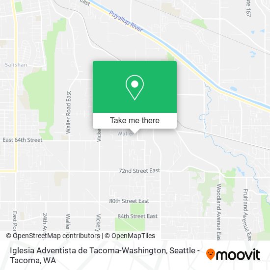 Iglesia Adventista de Tacoma-Washington map