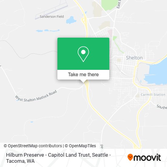 Hilburn Preserve - Capitol Land Trust map
