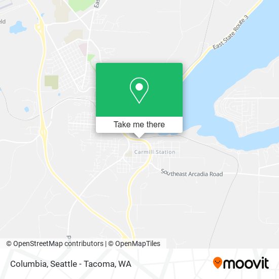 Mapa de Columbia