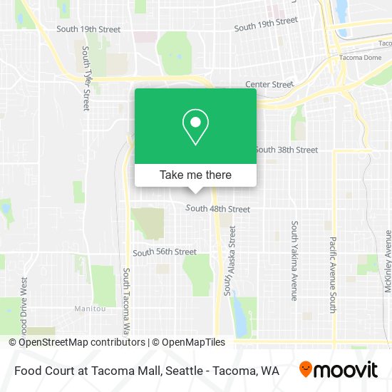 Food Court at Tacoma Mall map