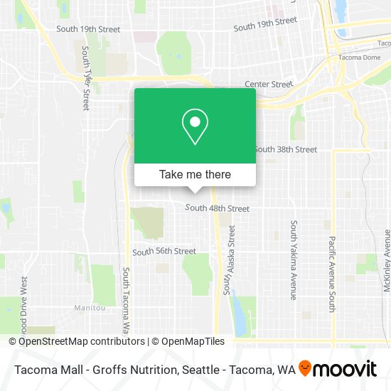 Mapa de Tacoma Mall - Groffs Nutrition