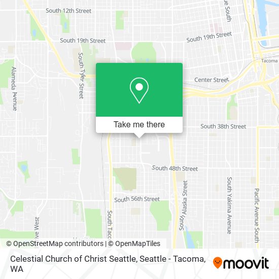 Celestial Church of Christ Seattle map