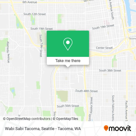 Mapa de Wabi Sabi Tacoma