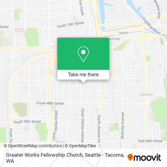 Mapa de Greater Works Fellowship Church