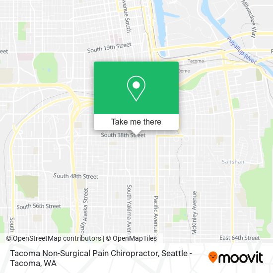 Mapa de Tacoma Non-Surgical Pain Chiropractor