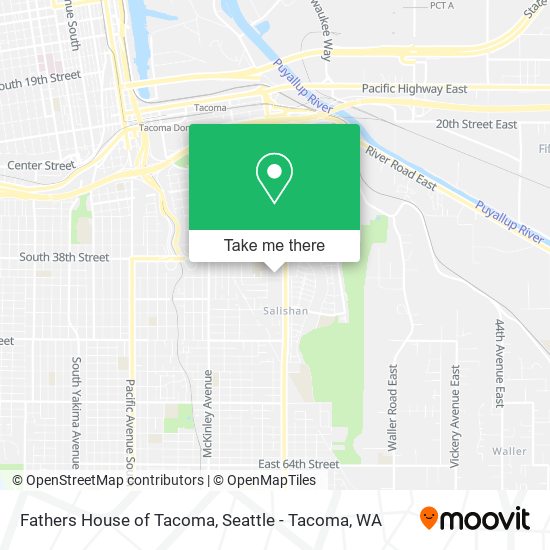 Fathers House of Tacoma map