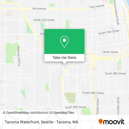 Mapa de Tacoma Waterfront